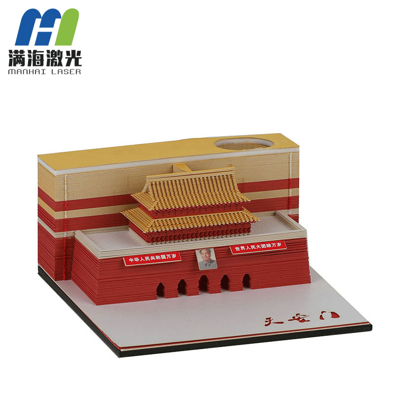 抖音便簽紙創意（yì）3d立體模型紙雕便簽紙定製批發