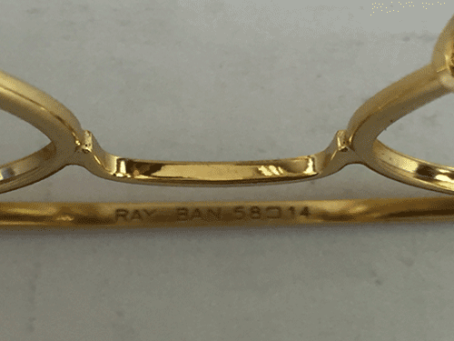 雷朋眼鏡框激光打標