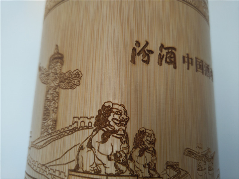 竹製筆筒激光旋（xuán）轉​打標