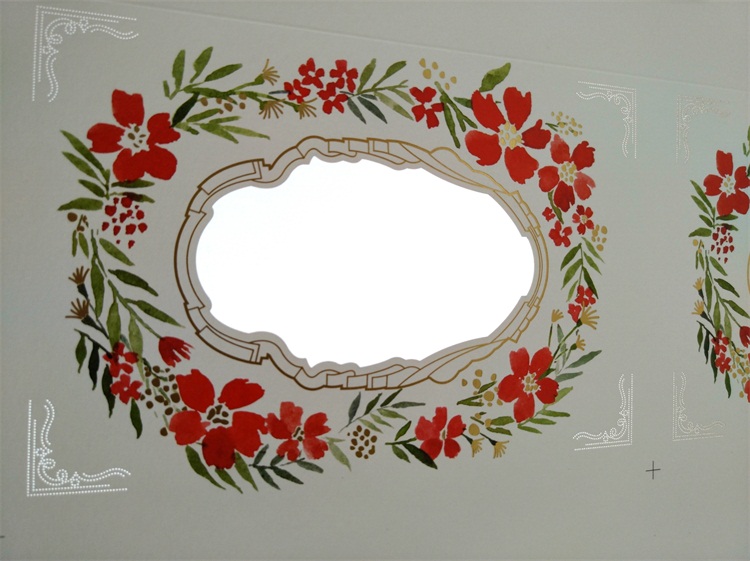 二氧化碳激光鏤空白色紙質請柬