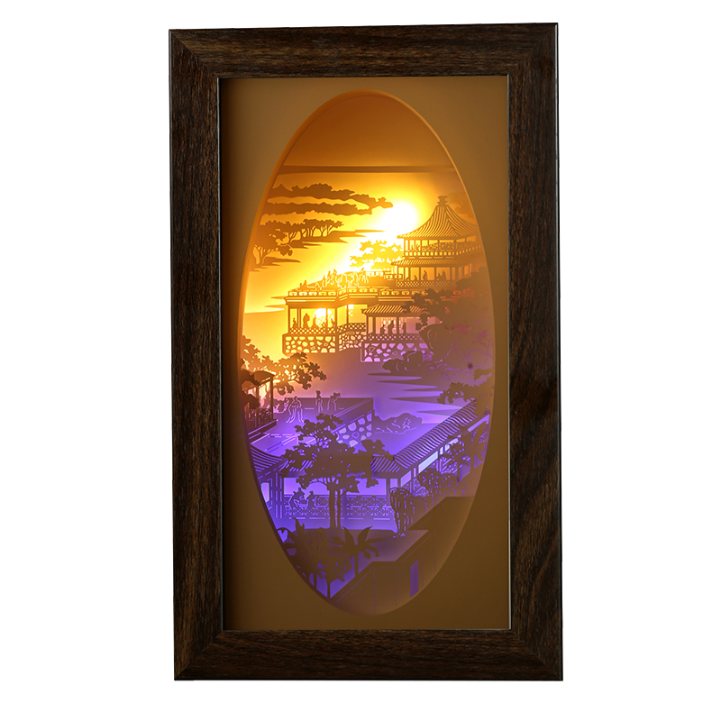 3d立體小夜燈立體紙雕小夜燈廠（chǎng）家（jiā）定製