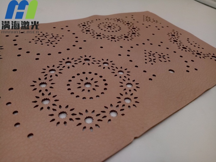 皮革製品手提（tí）袋激光鏤空加工