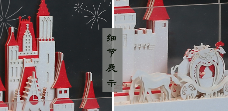 灰姑娘城堡立體（tǐ）便簽紙建築