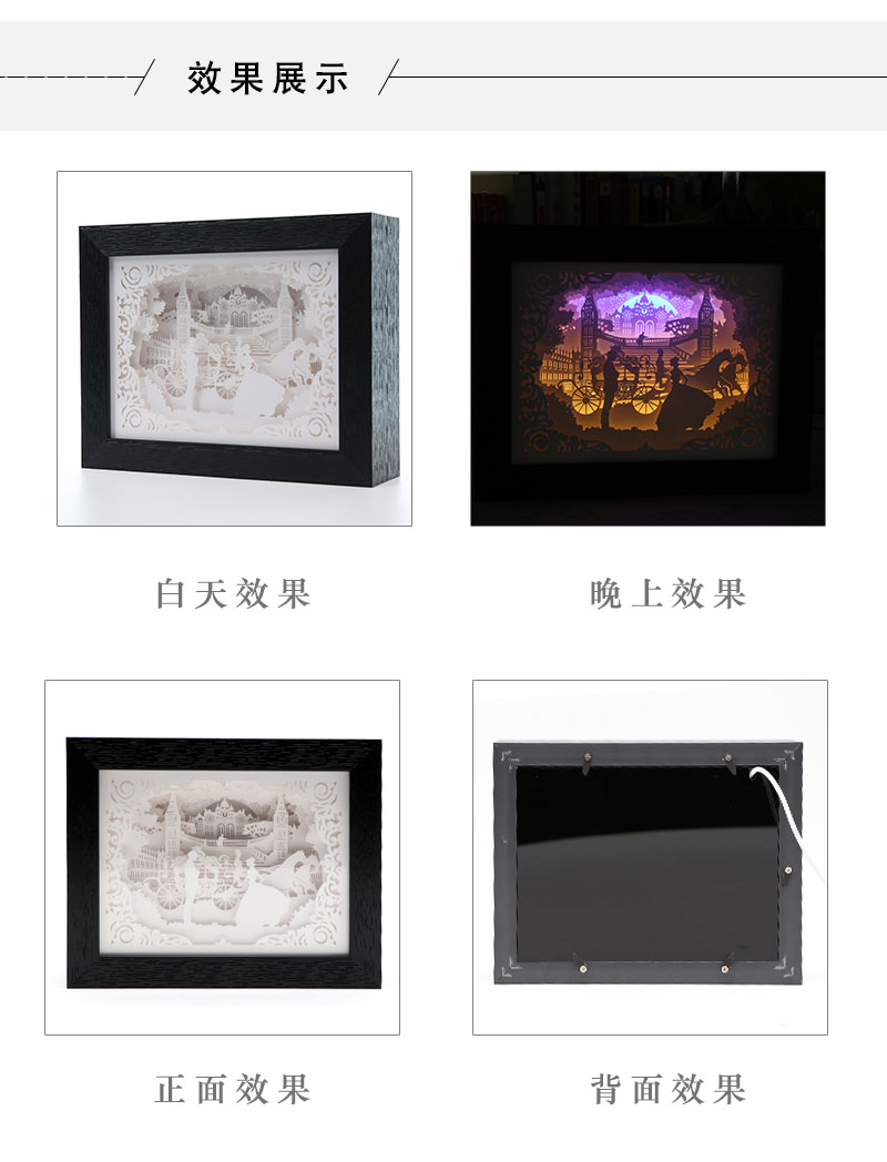 立體光影紙（zhǐ）雕燈（dēng）