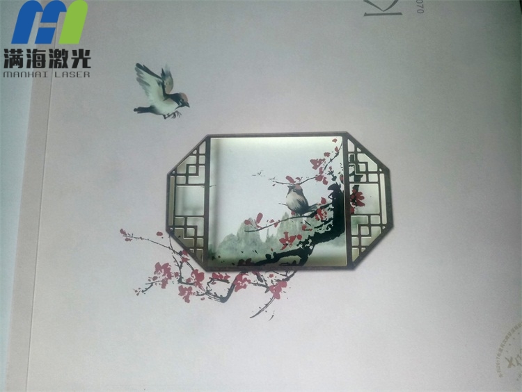 京基地產畫冊紙封麵（miàn）激光鐳雕加工