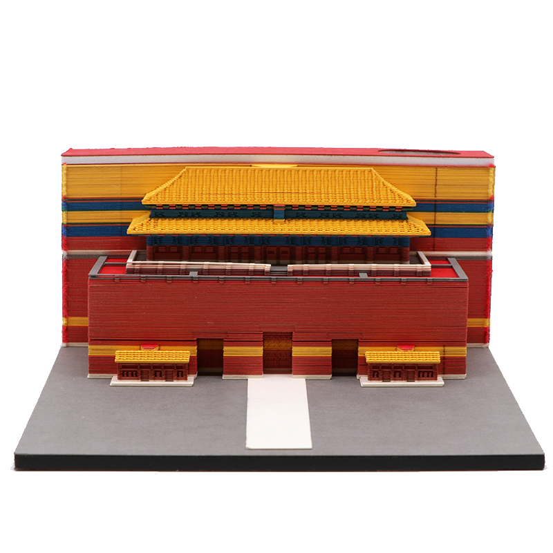3d立體建築模型（xíng）便簽（qiān）紙北京天安（ān）門建築模型便簽紙廠家定製
