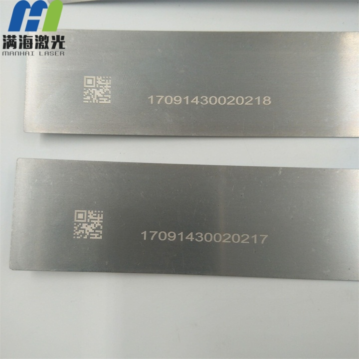 不鏽鋼片激光雕刻二維碼