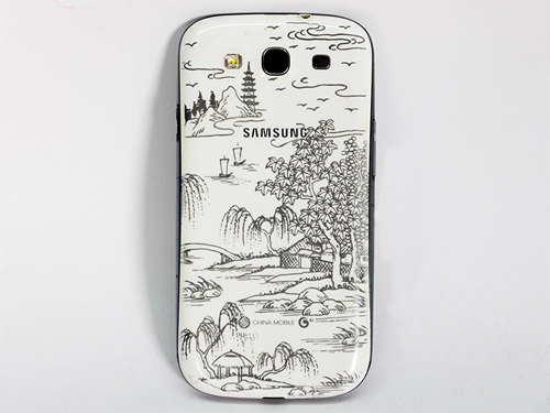 三（sān）星電池蓋紫光打標