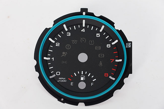 長安汽車儀表盤膠片激光切割