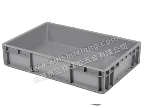 EU-4611物流箱<br>外（wài）(mm)600×400×120<br>內(mm)555×355×110