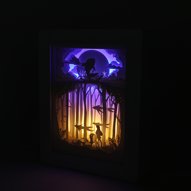 3d光影diy紙雕燈創意鏤空diy紙雕燈擺件（jiàn）夢幻海洋廠家定（dìng）製